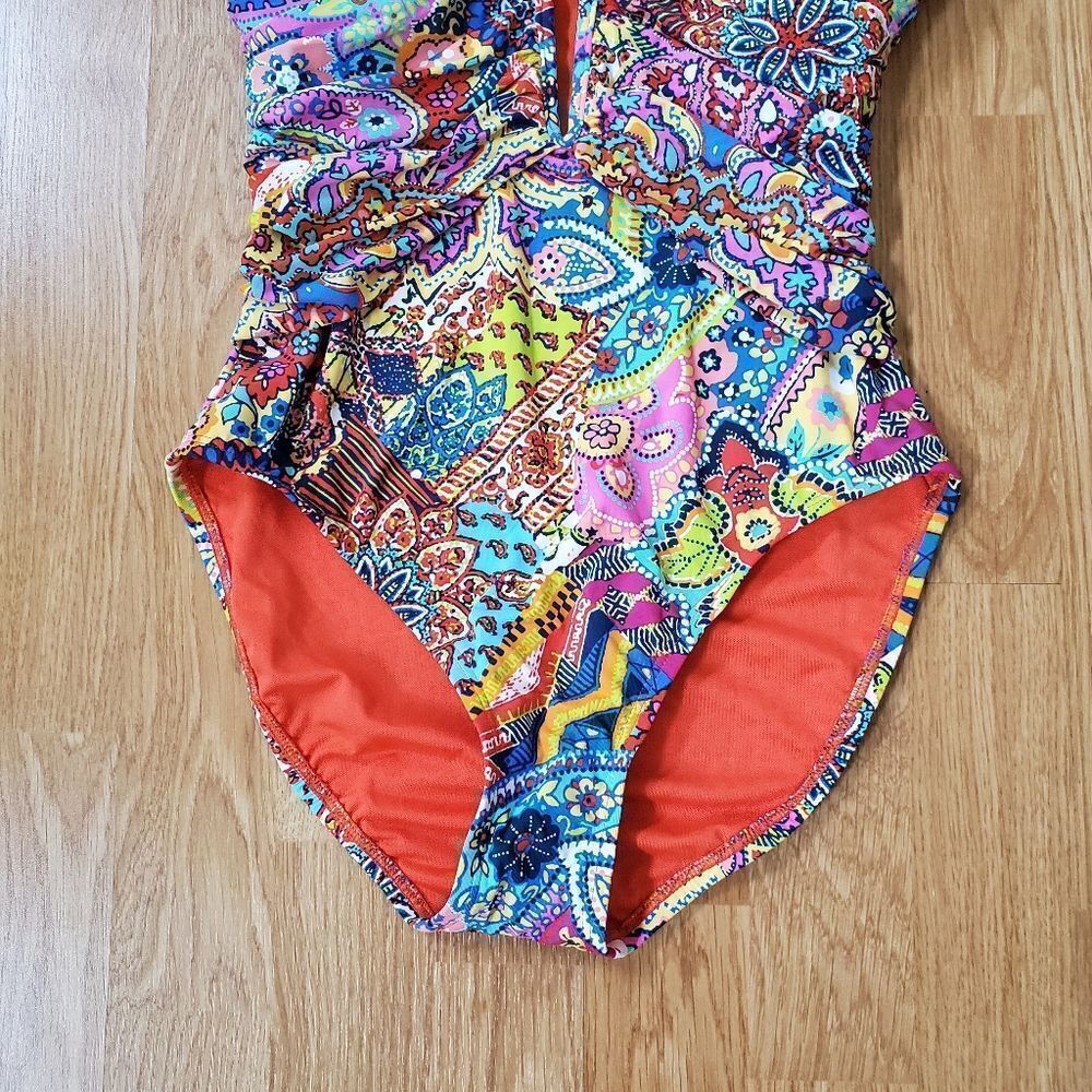 Bleu Rod Beattie Groovy Baby V-neck One Piece Swimsuit - Picture 4 of 13